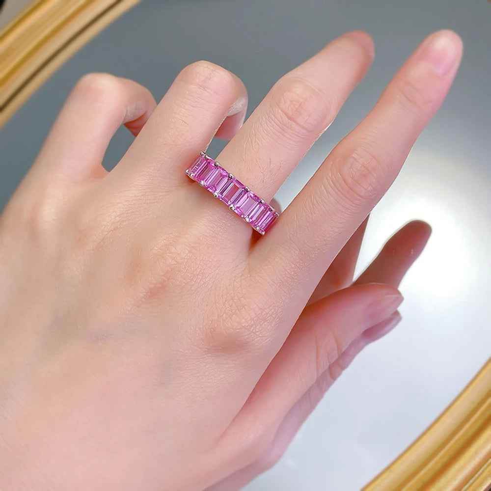 Regal Pink Sapphire Ring - RIYOVA Jewelry
