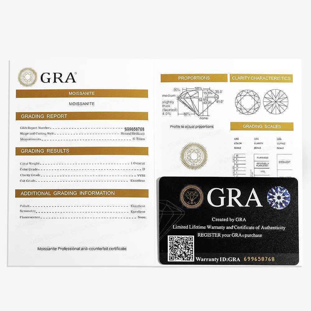 Moissanite Initial Charm Necklace - RIYOVA Jewelry