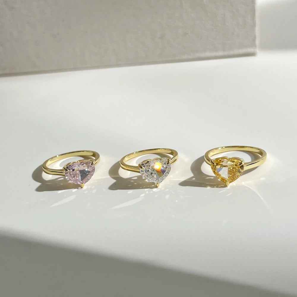 True Love Heart Ring - RIYOVA Jewelry