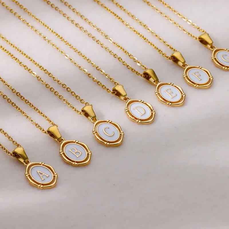 Emma Initial Pendant Necklace