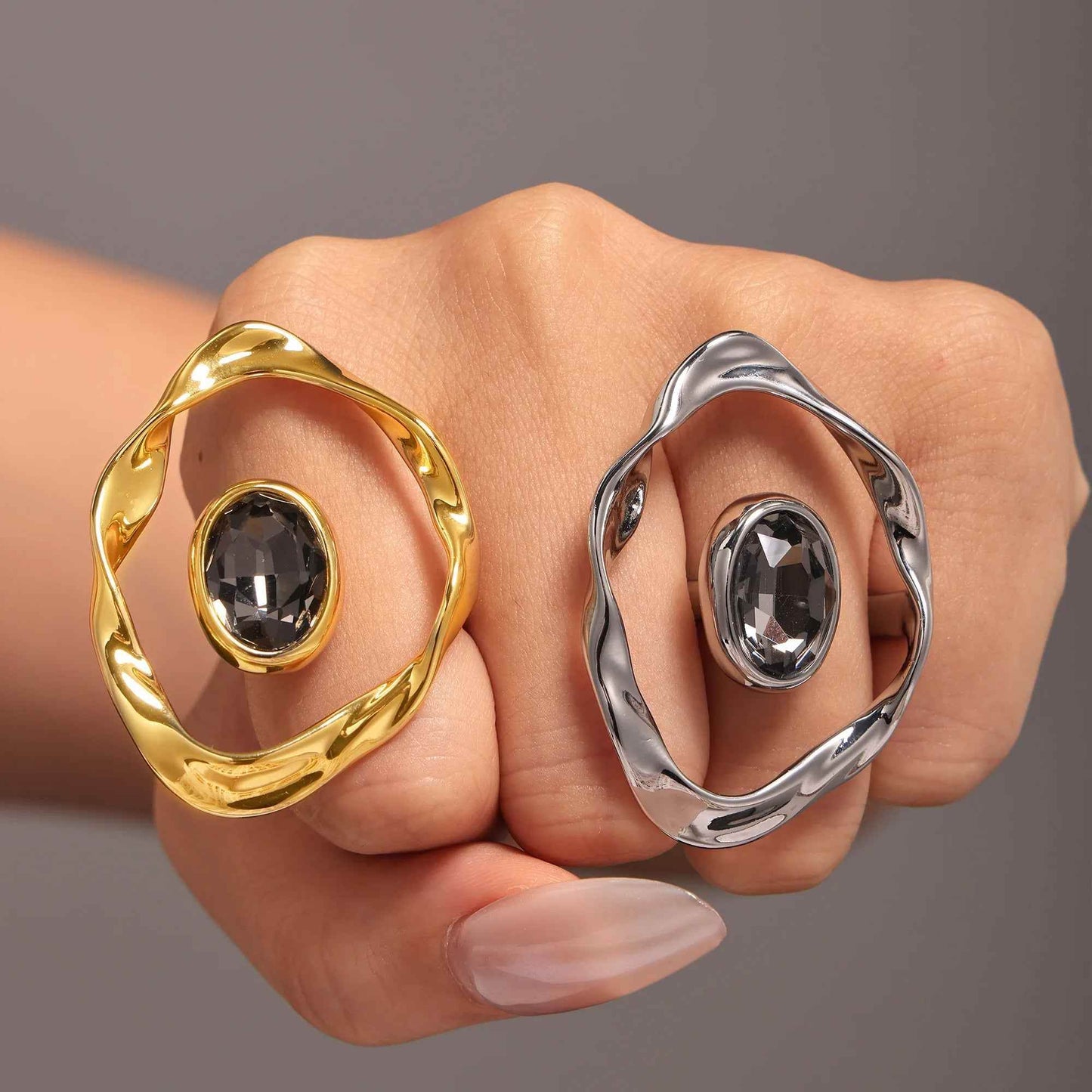 Twist Harmony Open Ring - RIYOVA Jewelry