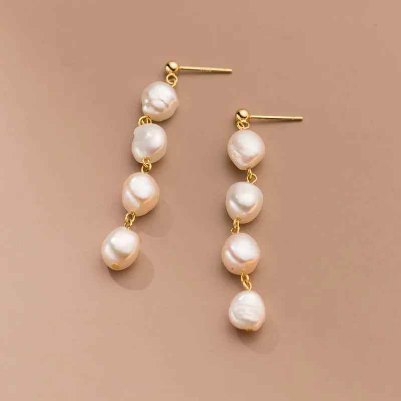 Lulu Pearl Earrings - RIYOVA Jewelry