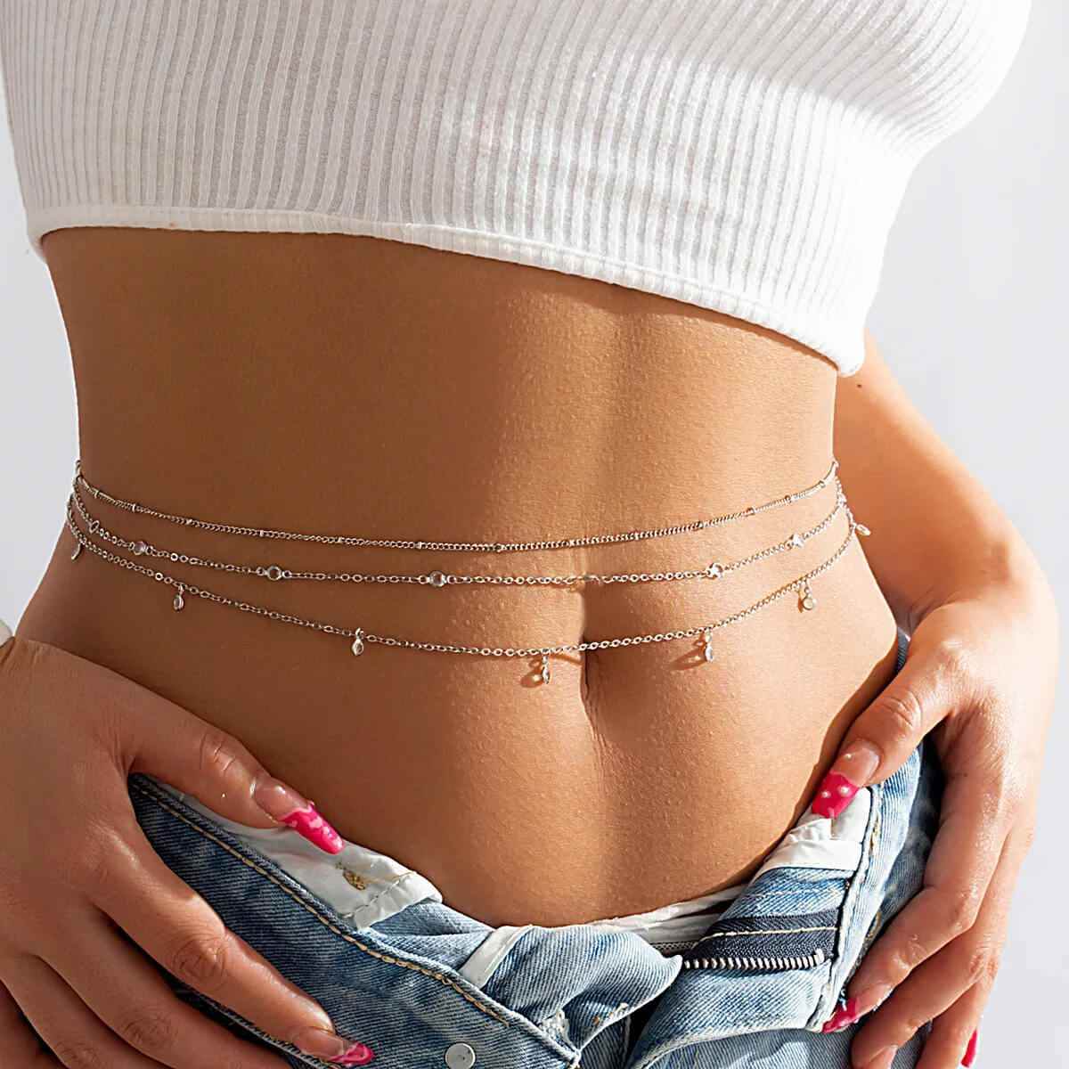 Prism Waist Body Chain - RIYOVA Jewelry