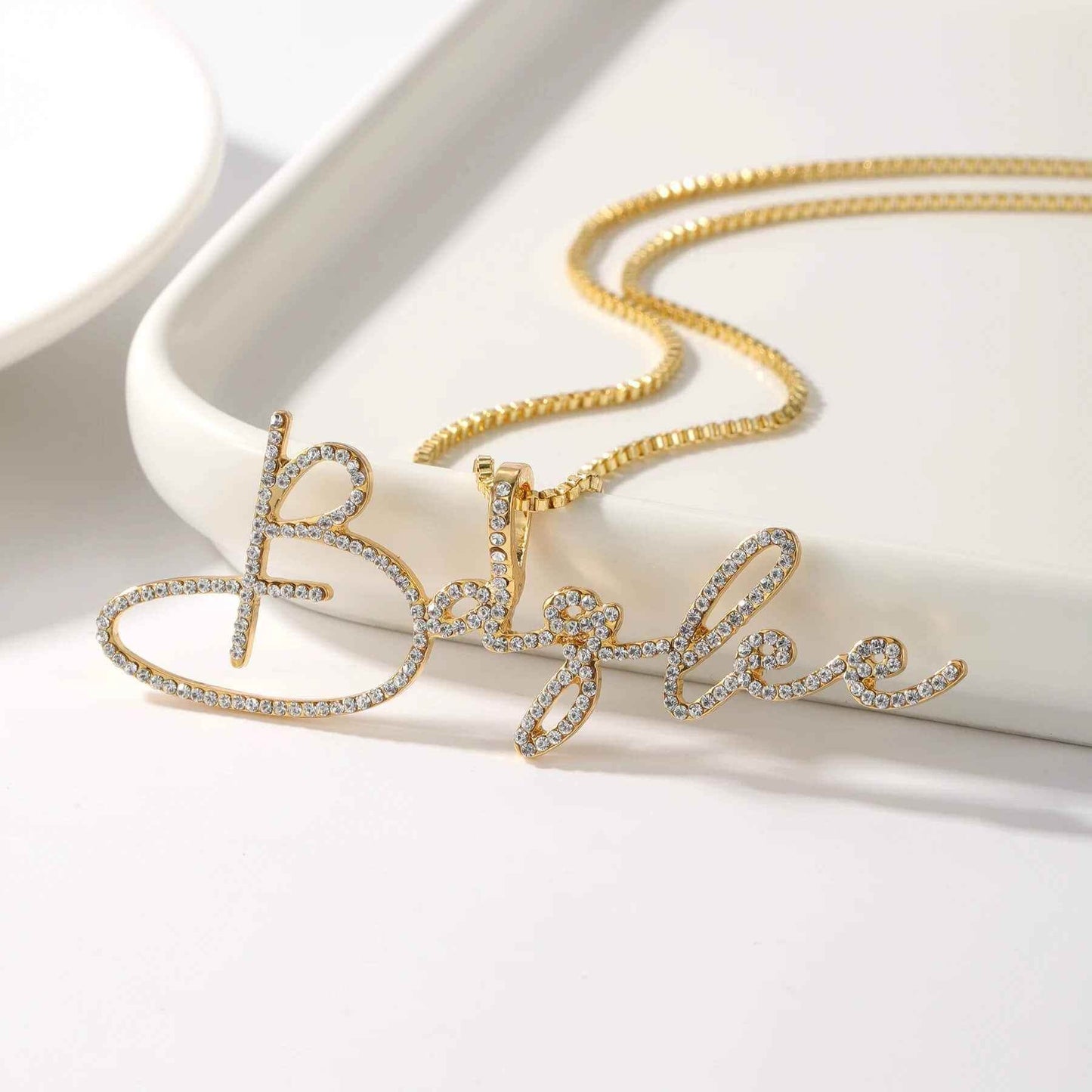 Rhea Radiance Custom Name Necklace - RIYOVA Jewelry