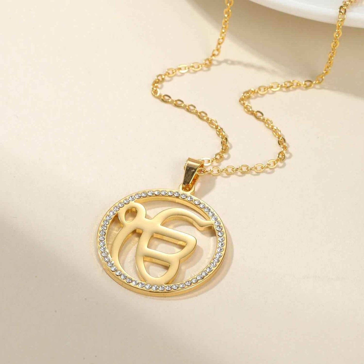 Onkar Radiance Zirconia Necklace - RIYOVA Jewelry