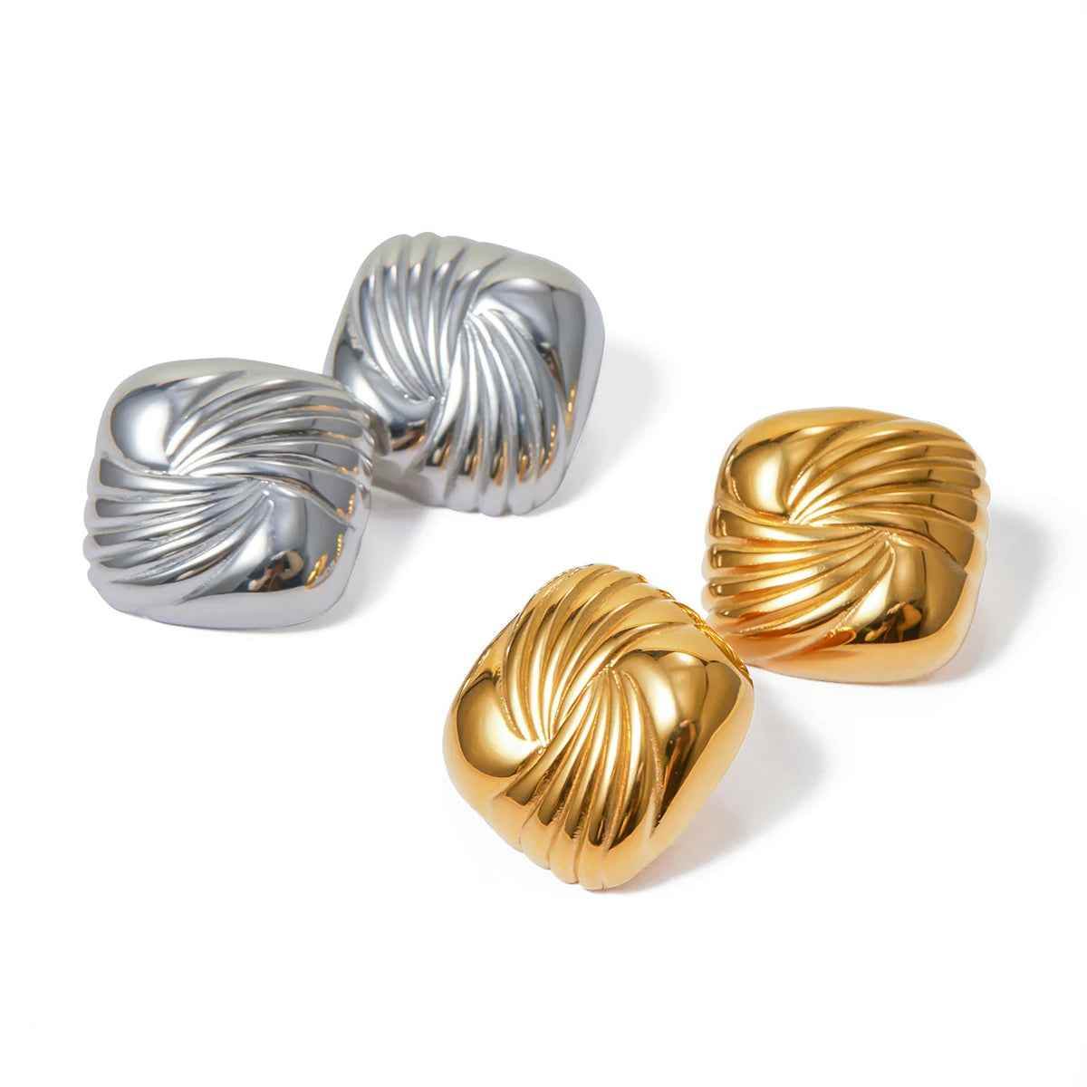 Nila Spiral Earrings - RIYOVA Jewelry
