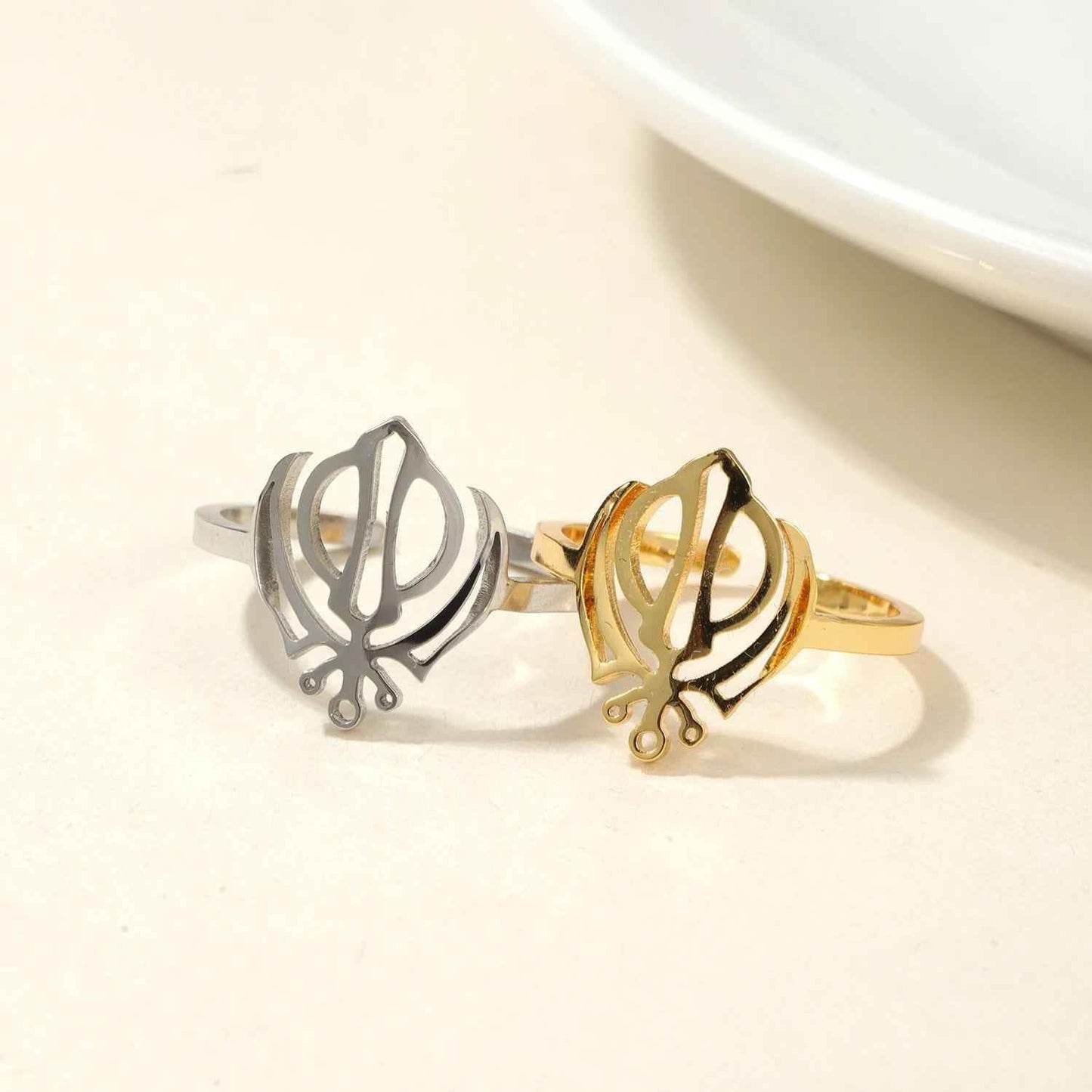 Soul Divine Khanda Ring - RIYOVA Jewelry