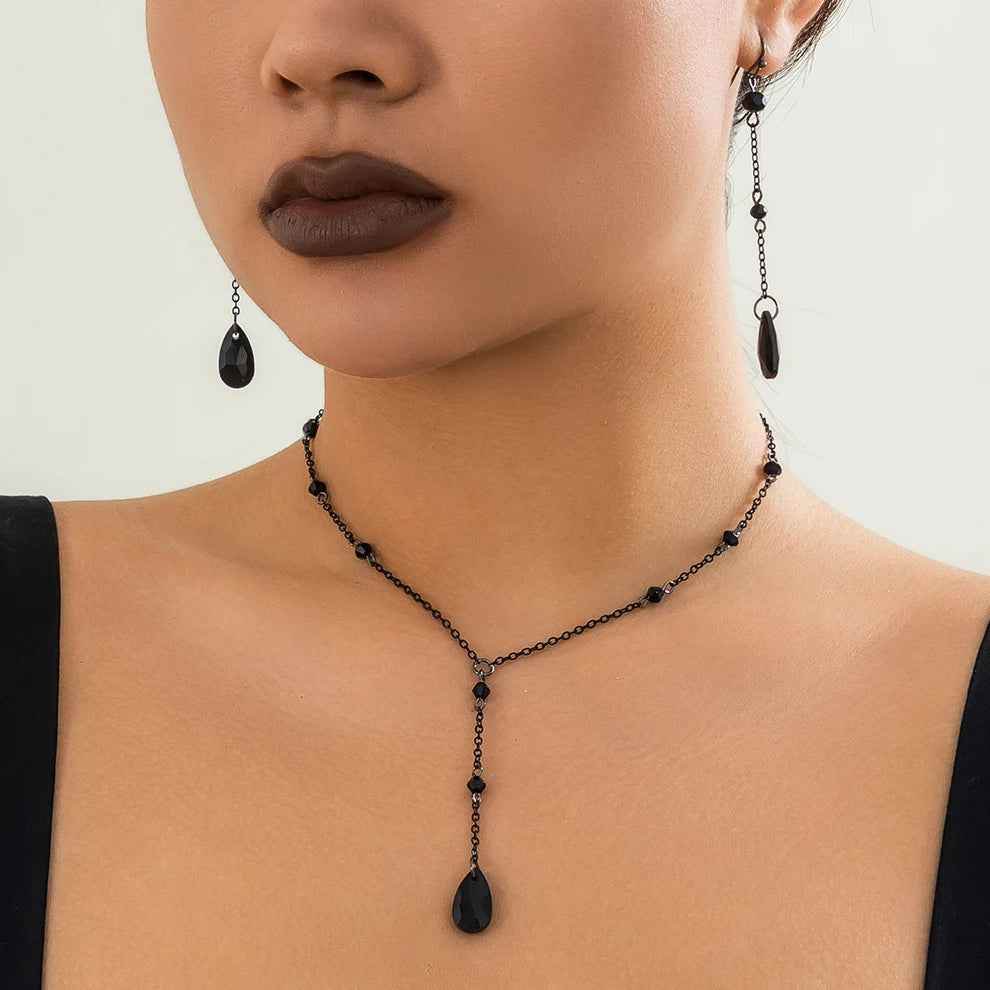 Gotham Jewelry Set - Black Edition - RIYOVA Jewelry
