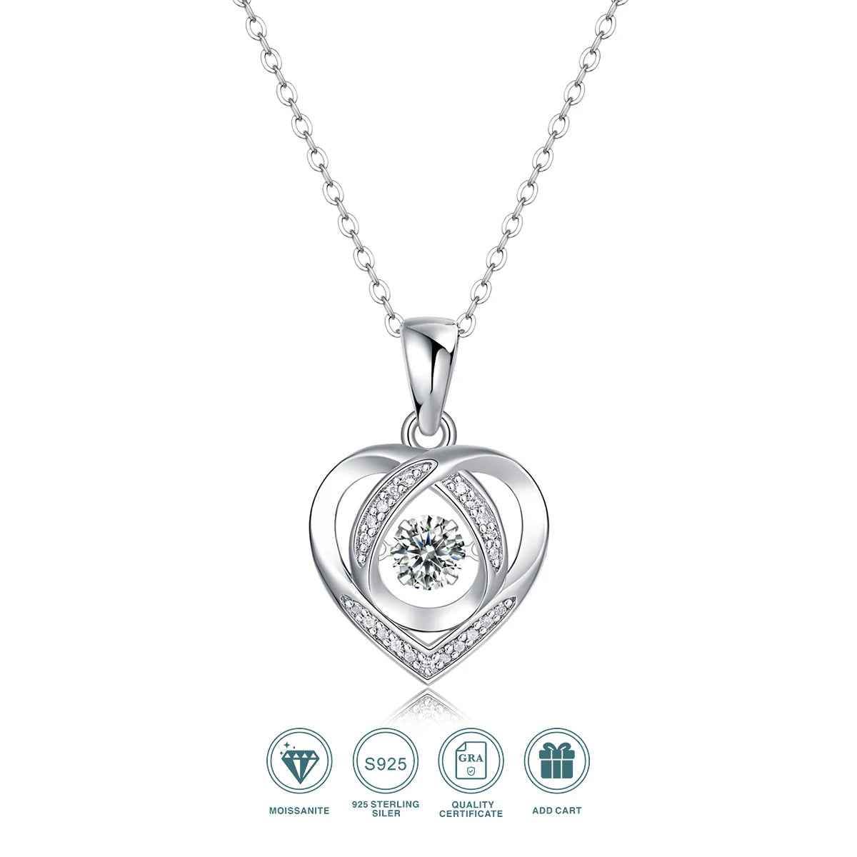 Lovisa Moissanite Necklace - RIYOVA Jewelry