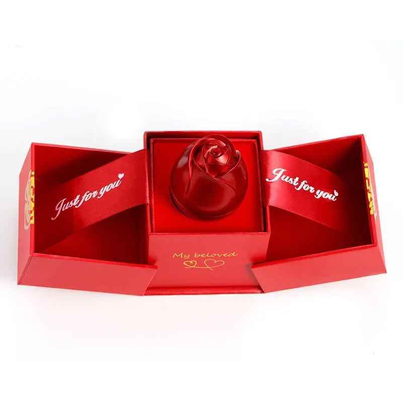 RIYOVA Creative Liftable Rose Jewelry Box - RIYOVA Jewelry