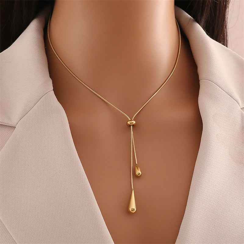 Aurora Drop Necklace - RIYOVA Jewelry