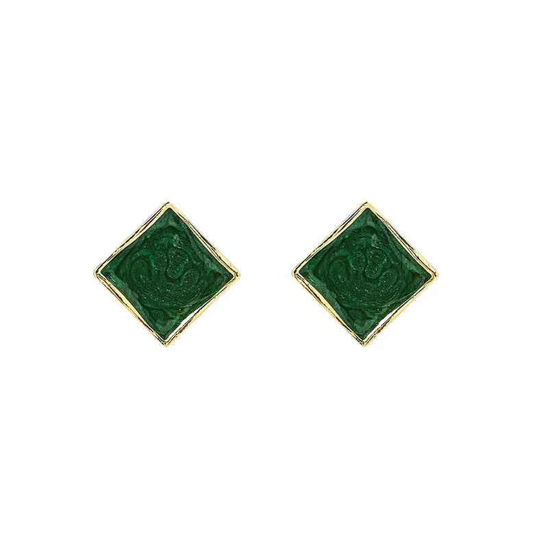Vintage Malachite Earrings