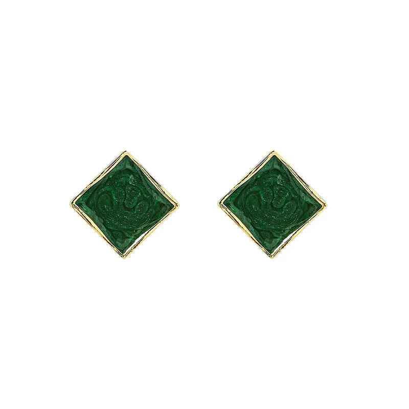 Vintage Malachite Earrings - RIYOVA Jewelry