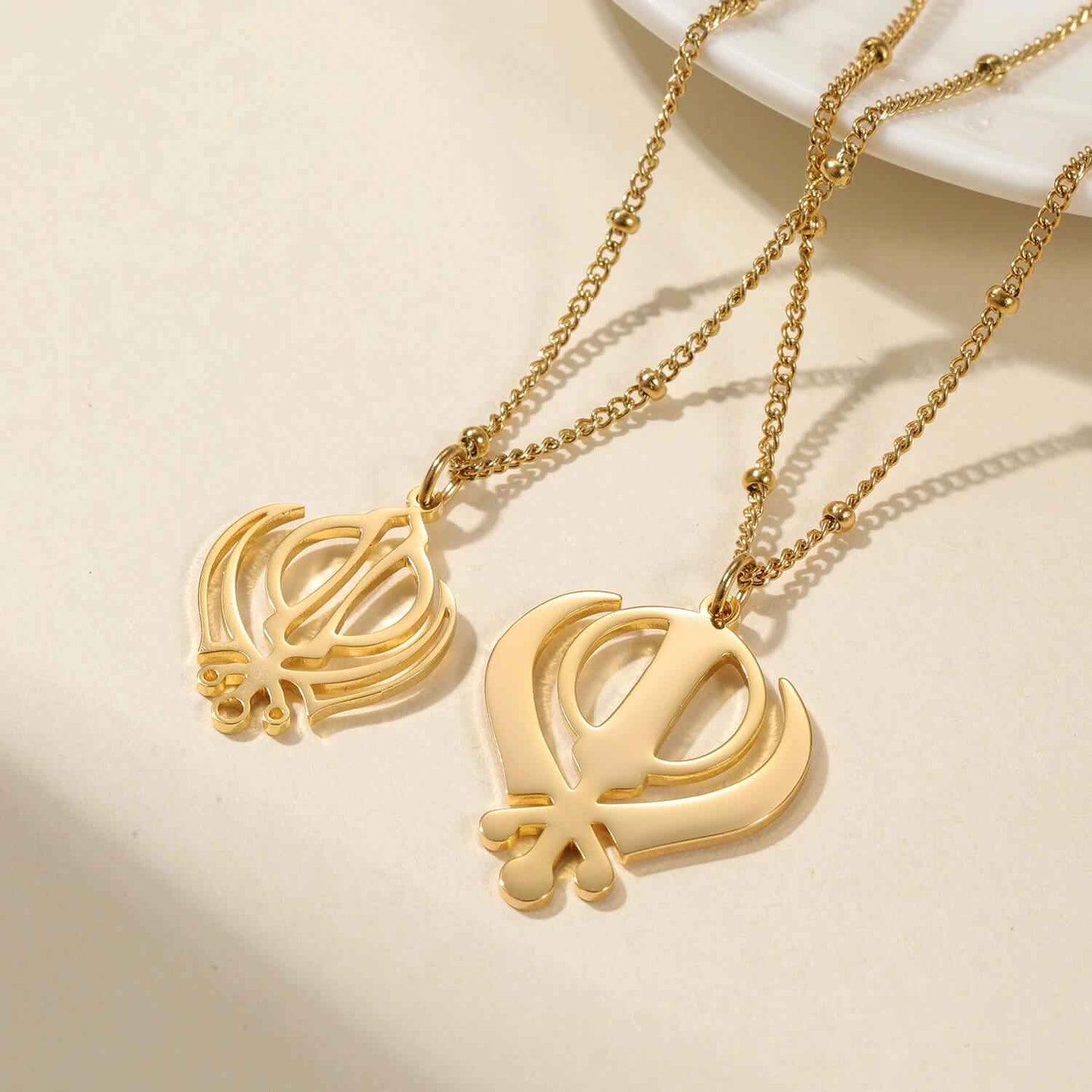 Royal Khanda Necklace for Couples