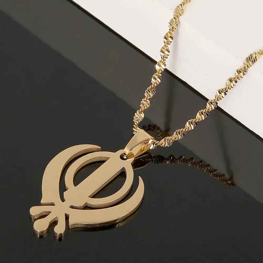 Khanda Sikh Necklace - RIYOVA Jewelry