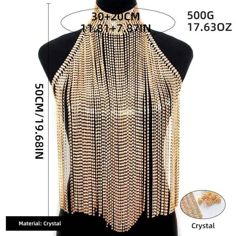 Isabel Chest Chain - RIYOVA Jewelry