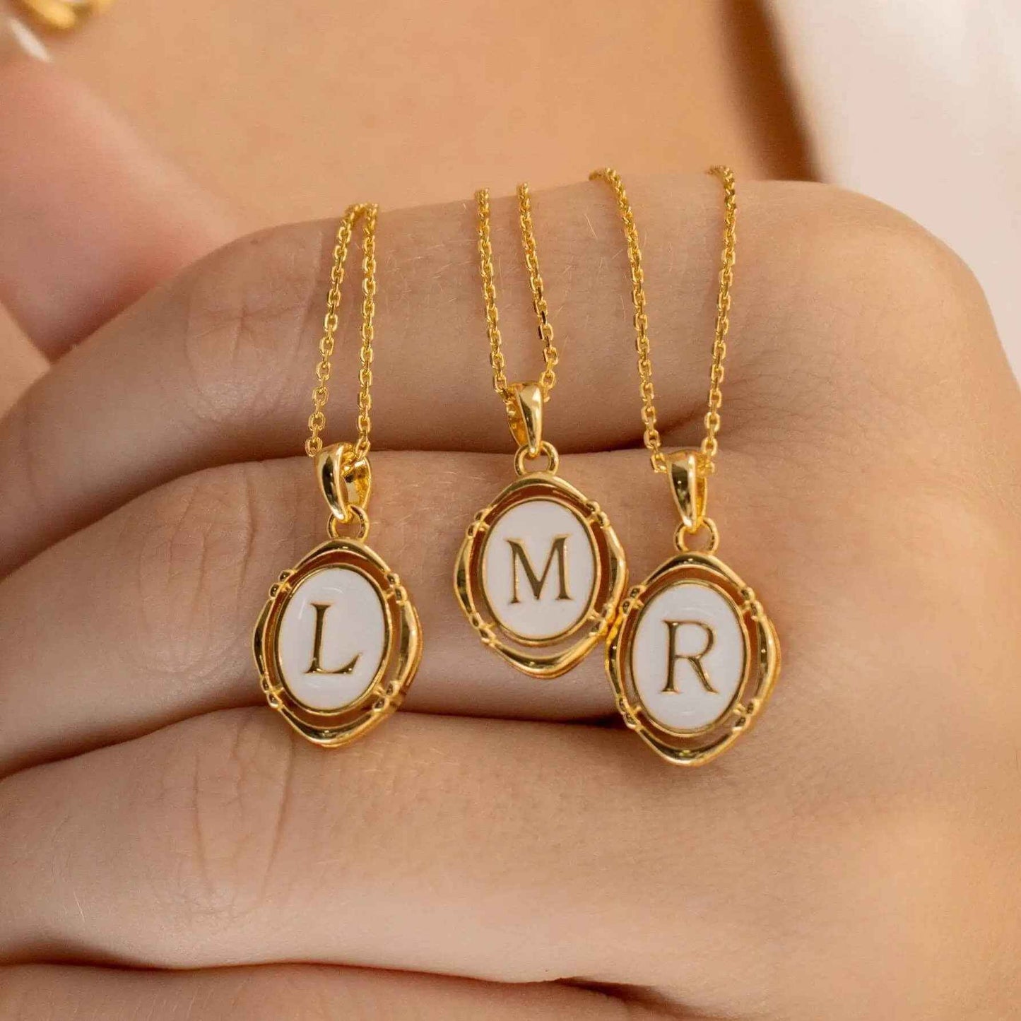 Emma Initial Pendant Necklace