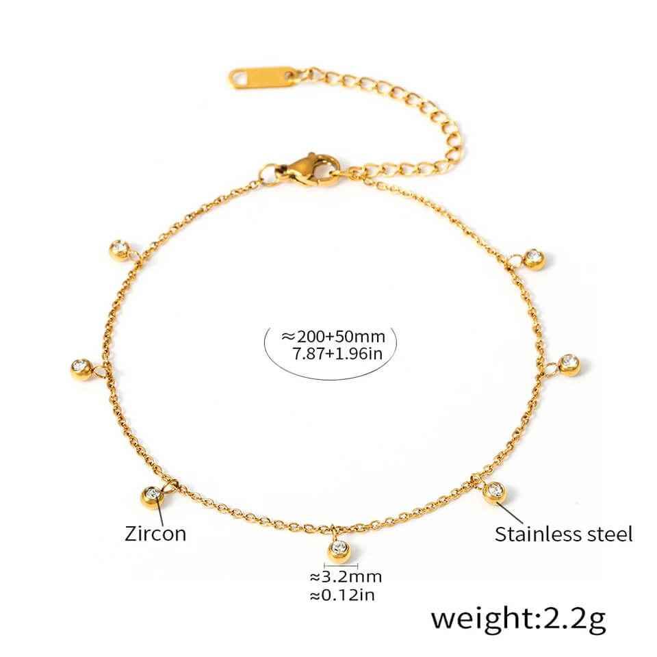 Ella Anklets - RIYOVA Jewelry