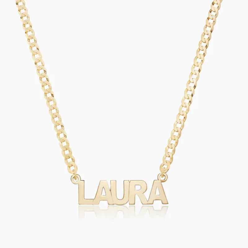 Custom Mini Name Necklace - RIYOVA Jewelry