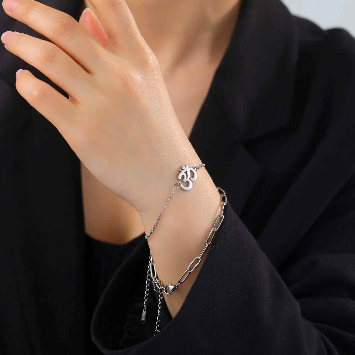 Pure Aura Om Bracelet - RIYOVA Jewelry