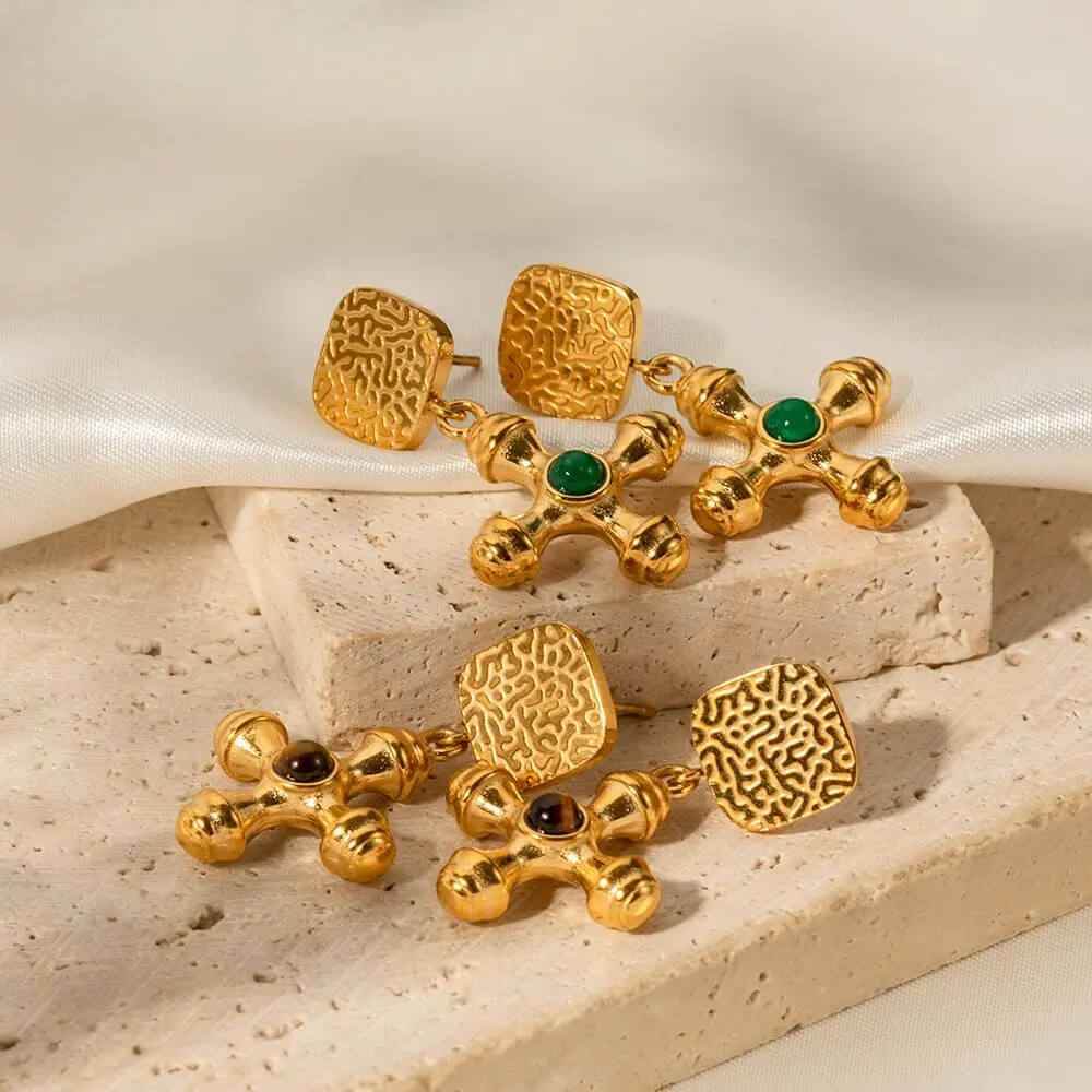 Milly Natural Stone Earrings - RIYOVA Jewelry