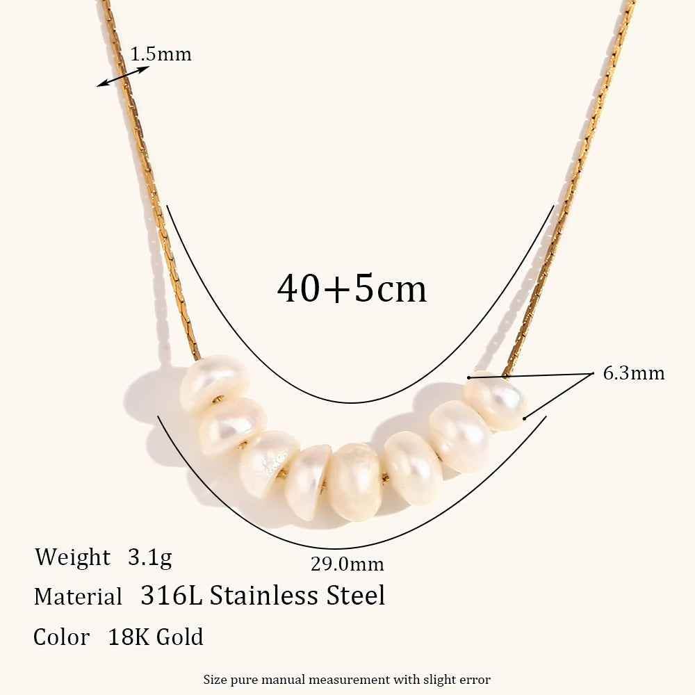 Zaria Pearl Necklace - RIYOVA Jewelry