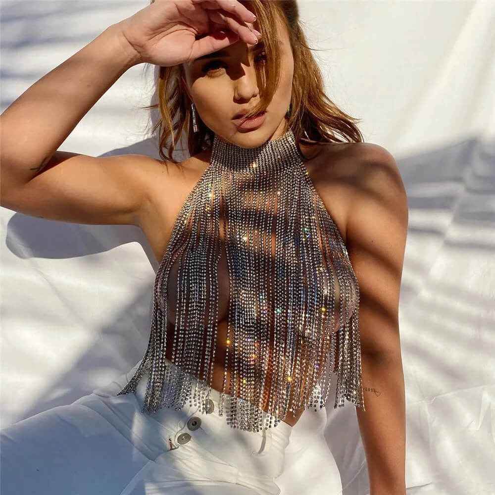 Isabel Chest Chain - RIYOVA Jewelry