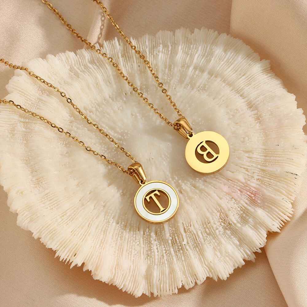 Ash Initial Pendant Necklace