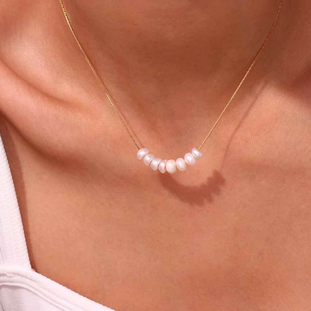 Zaria Pearl Necklace - RIYOVA Jewelry