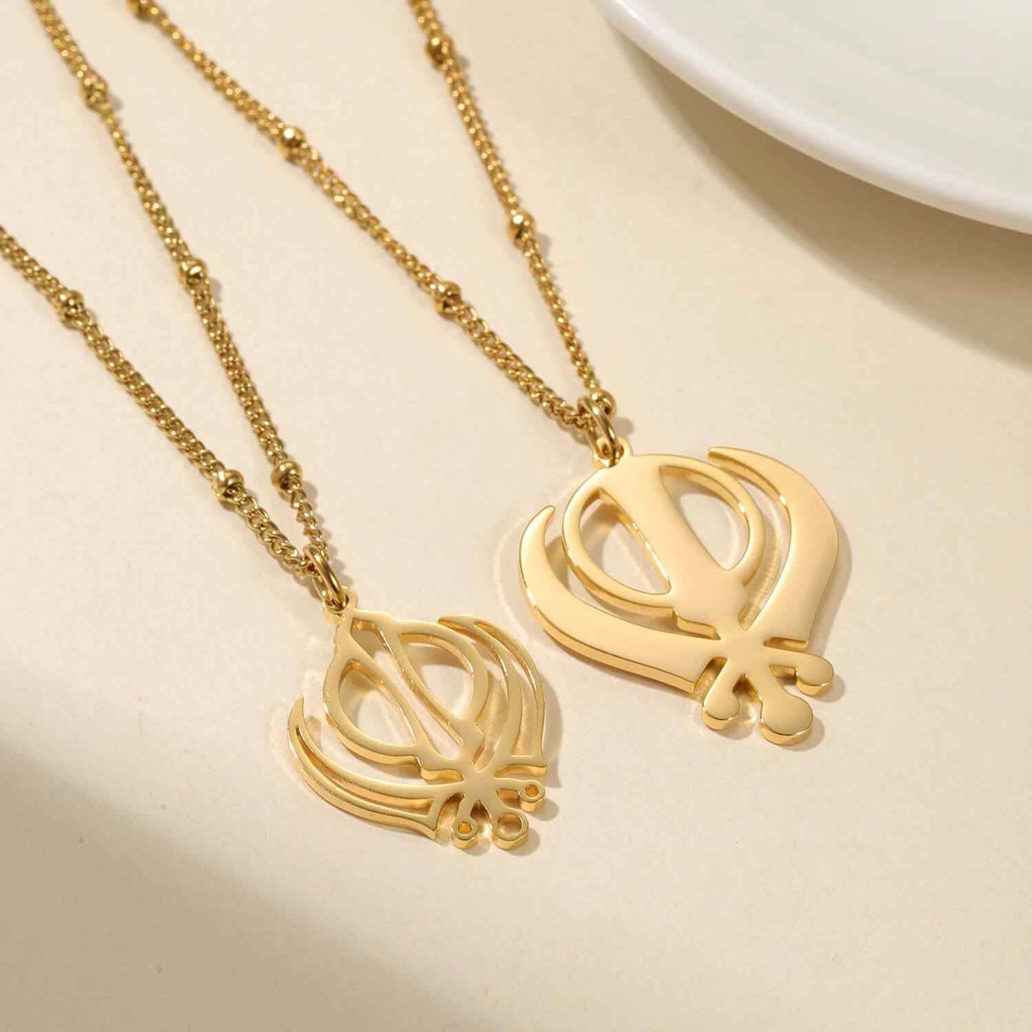 Royal Khanda Necklace for Couples - RIYOVA Jewelry