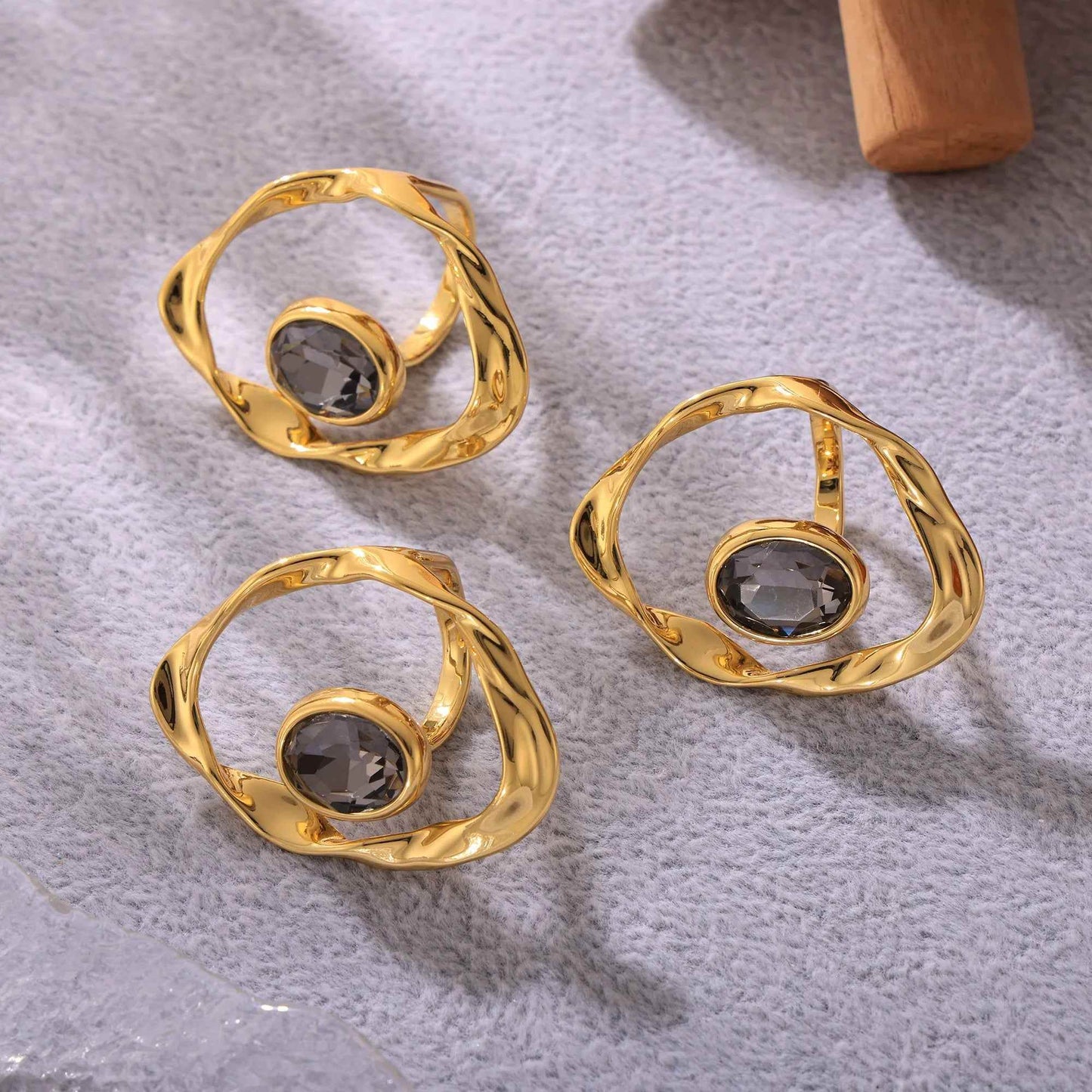 Twist Harmony Open Ring - RIYOVA Jewelry