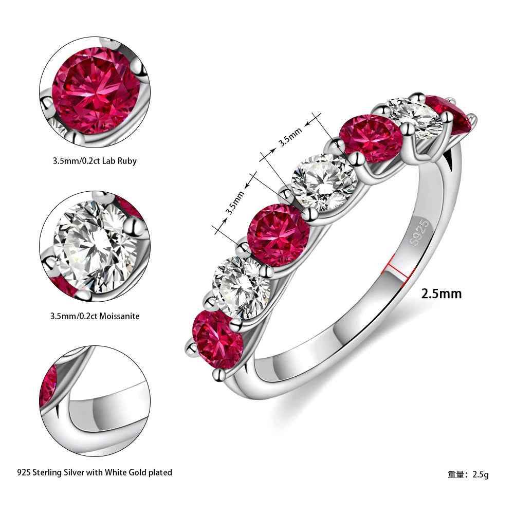 Rubea Moissanite Ring - RIYOVA Jewelry