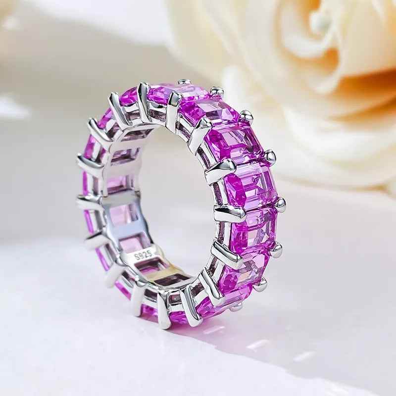 Regal Pink Sapphire Ring - RIYOVA Jewelry