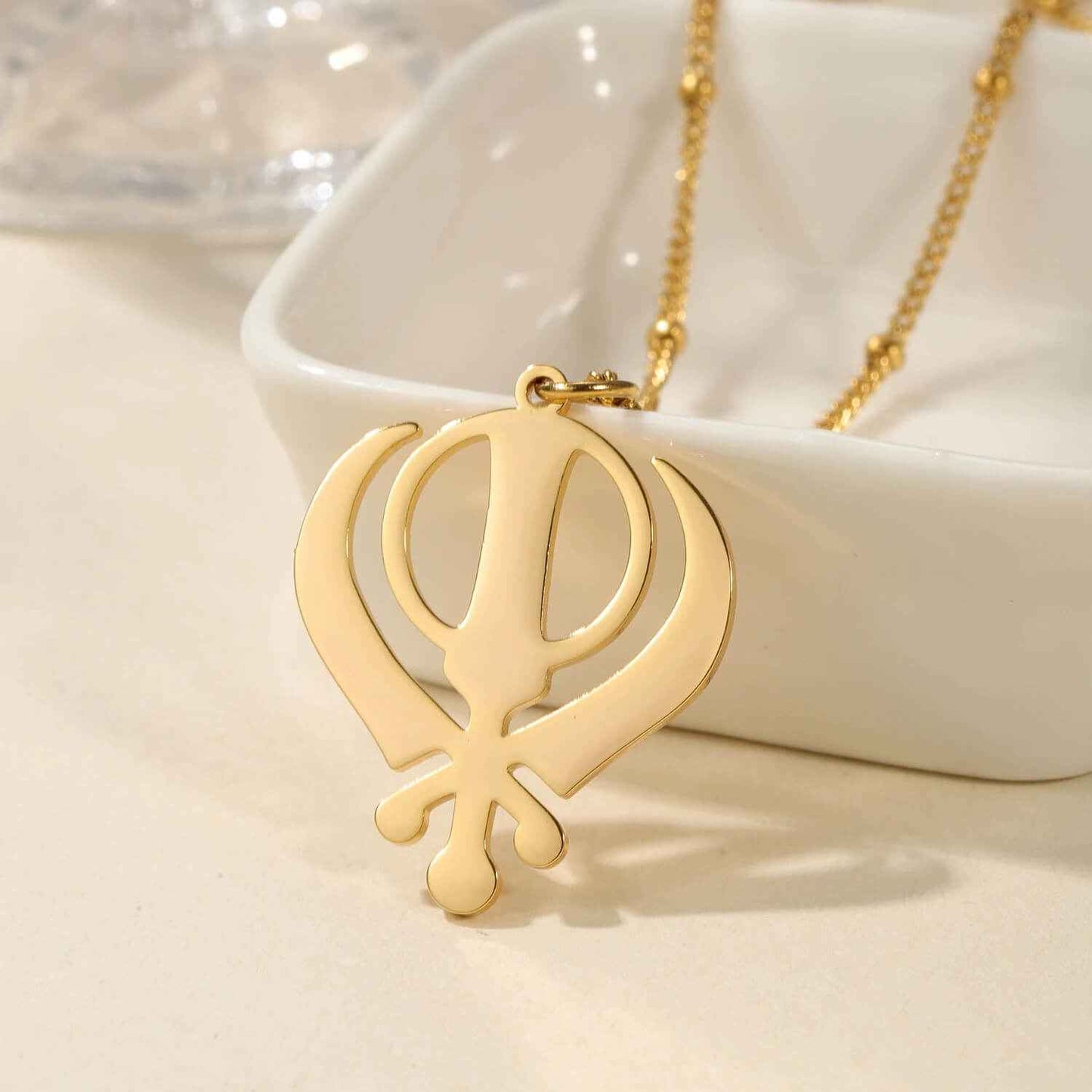 Royal Khanda Necklace for Couples Men