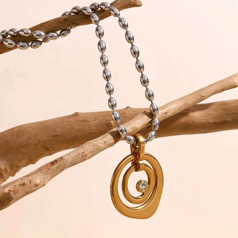 Nautilus Zirconia Necklace - RIYOVA Jewelry