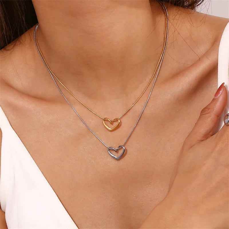 Cordina Heart Necklace - RIYOVA Jewelry