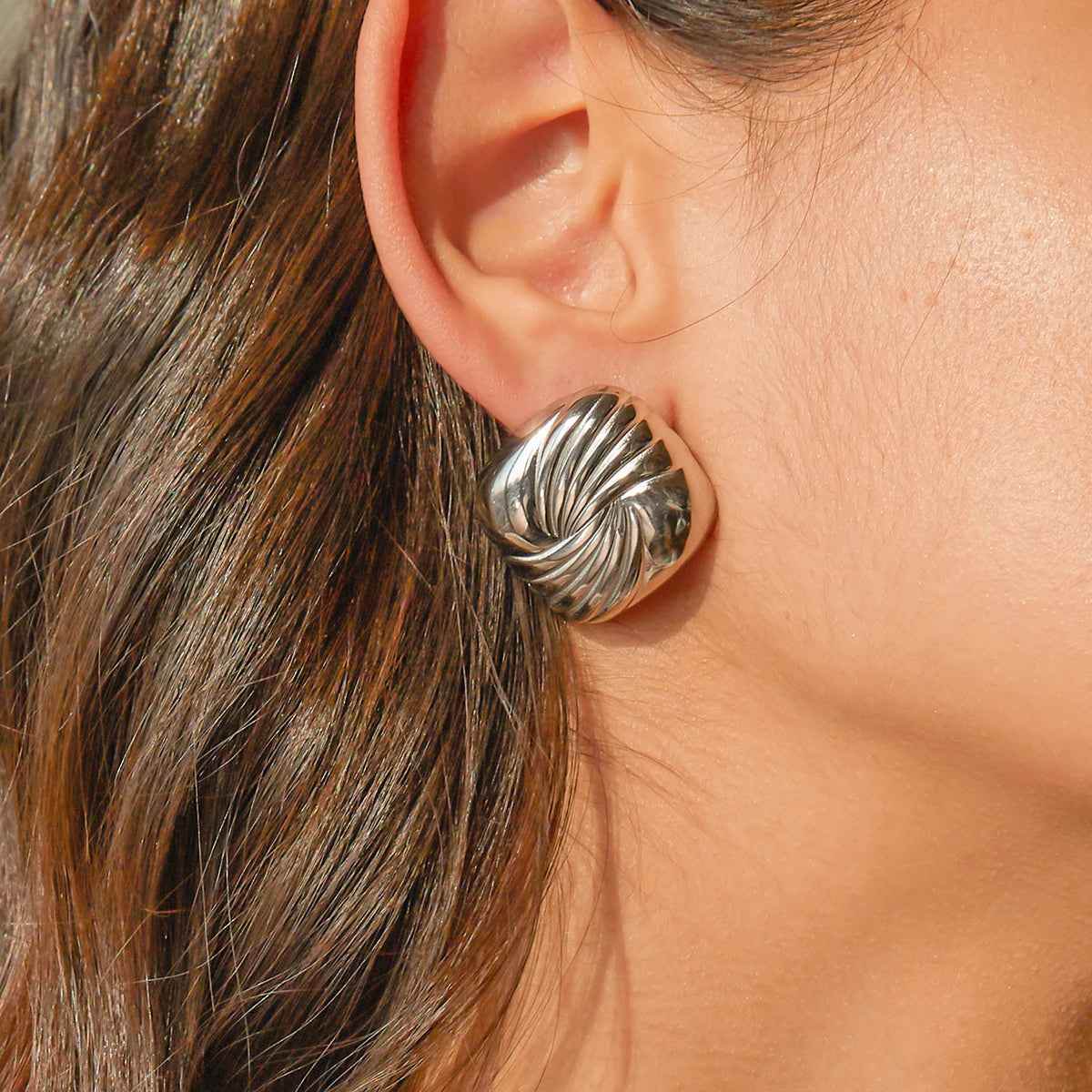 Nila Spiral Earrings - RIYOVA Jewelry