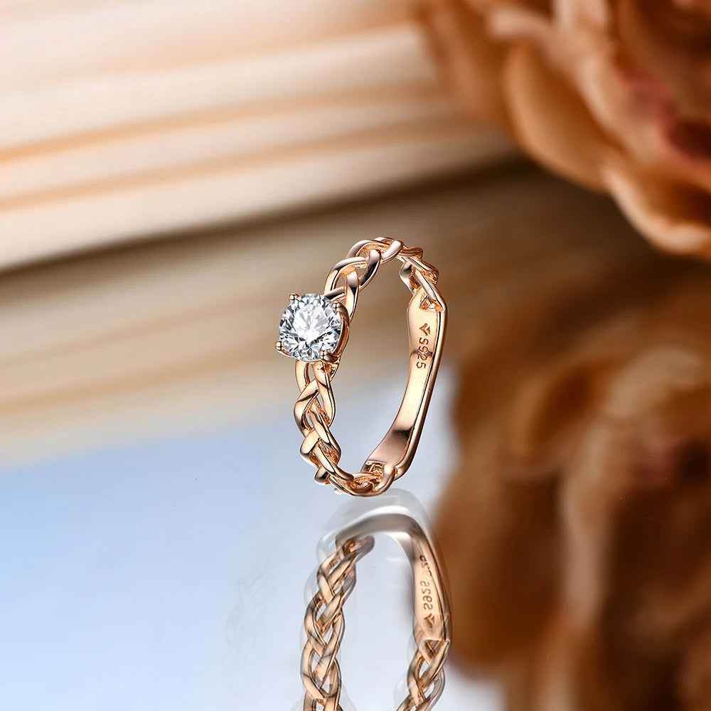 Torsina Moissanite Ring - RIYOVA Jewelry