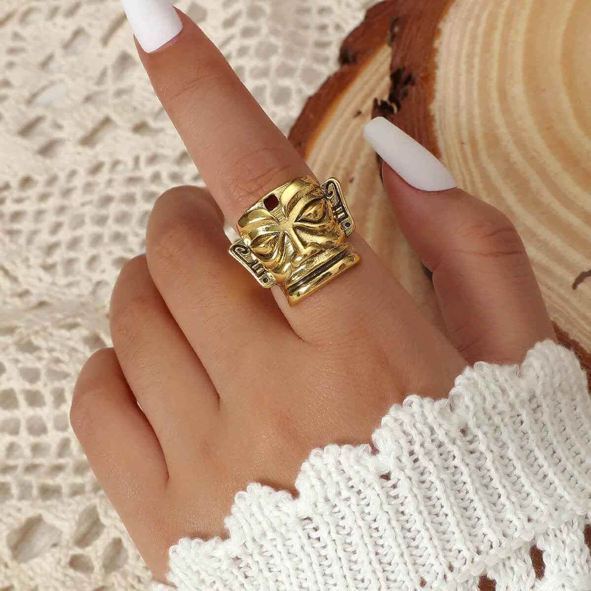 Sanxingdui Legacy Ring - RIYOVA Jewelry