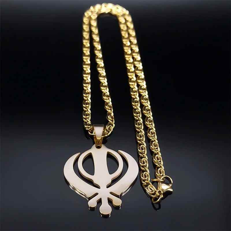 Warrior Khanda Necklace - RIYOVA Jewelry