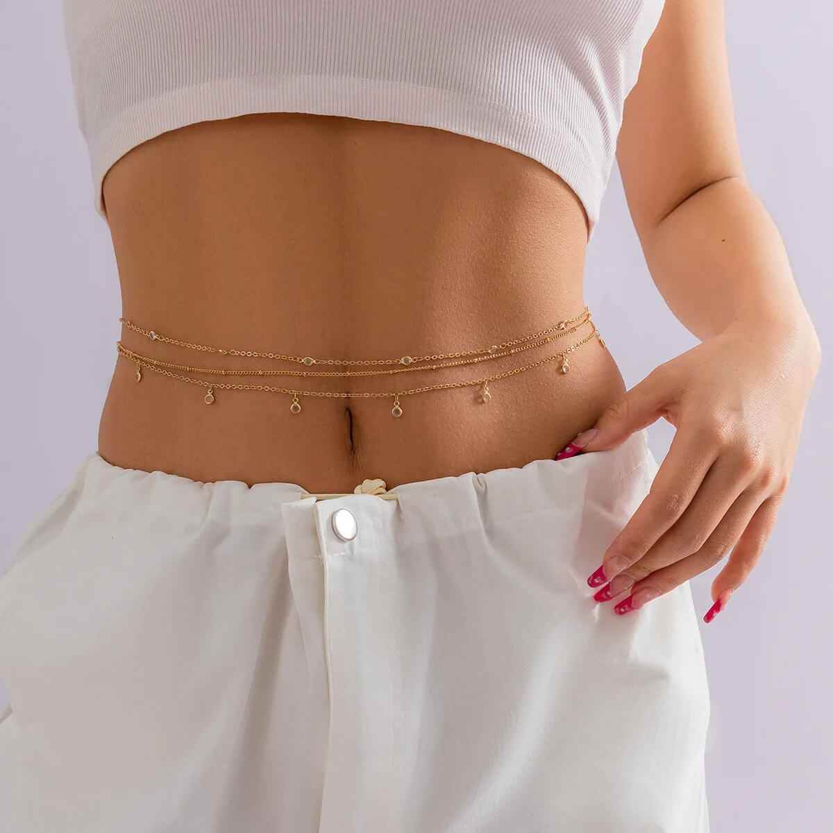 Prism Waist Body Chain - RIYOVA Jewelry