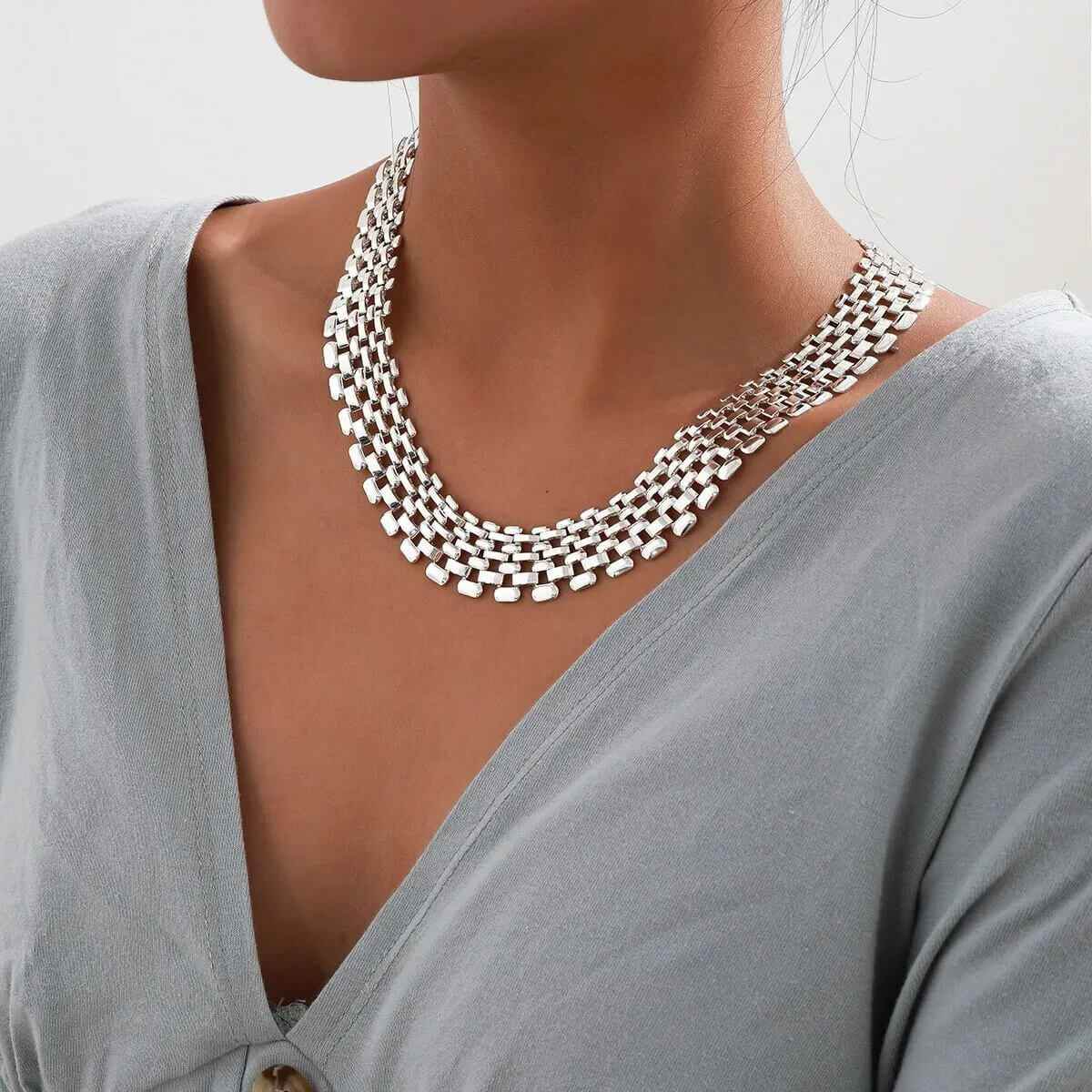 Isabell Rows Choker - RIYOVA Jewelry