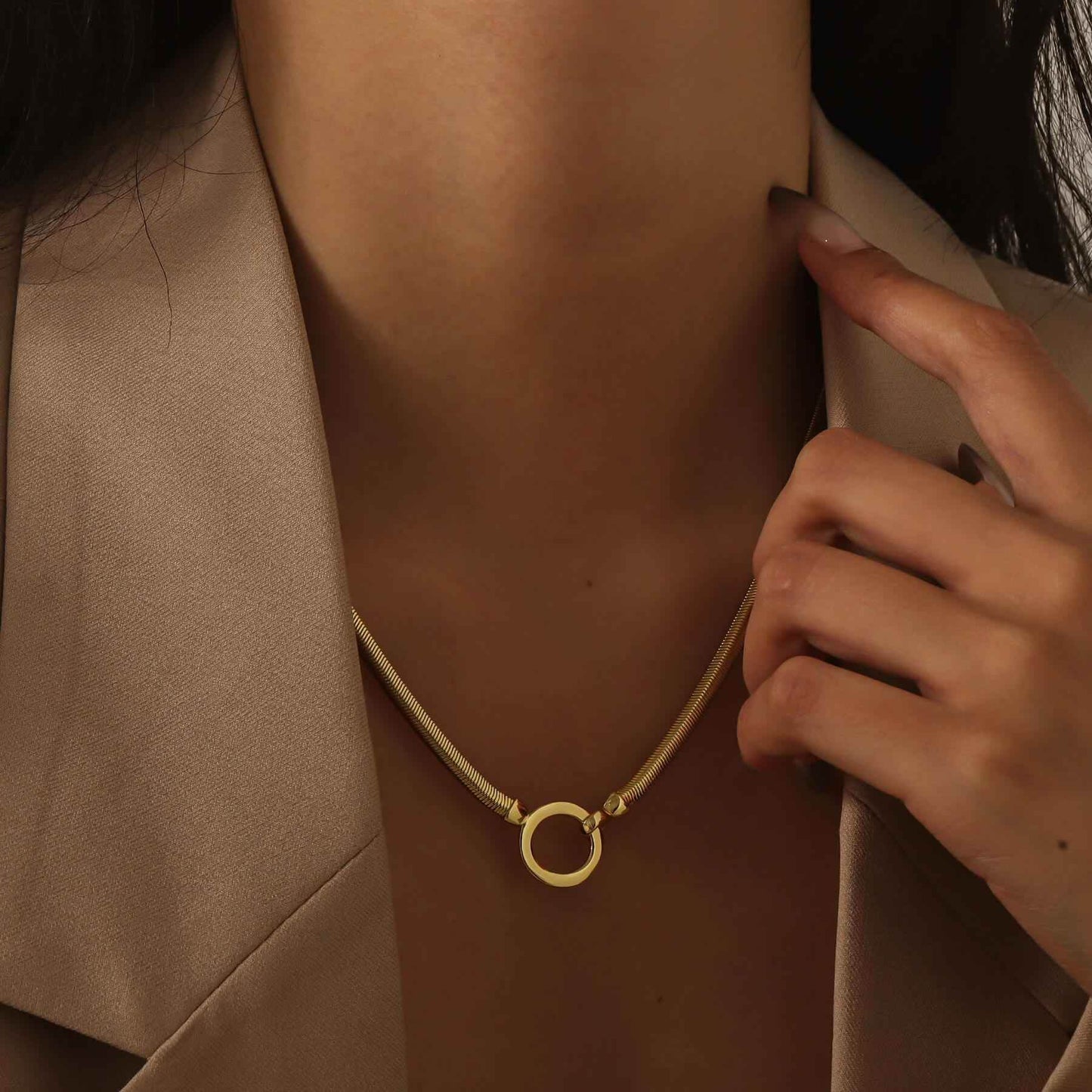 Helios Gold Necklace - RIYOVA Jewelry