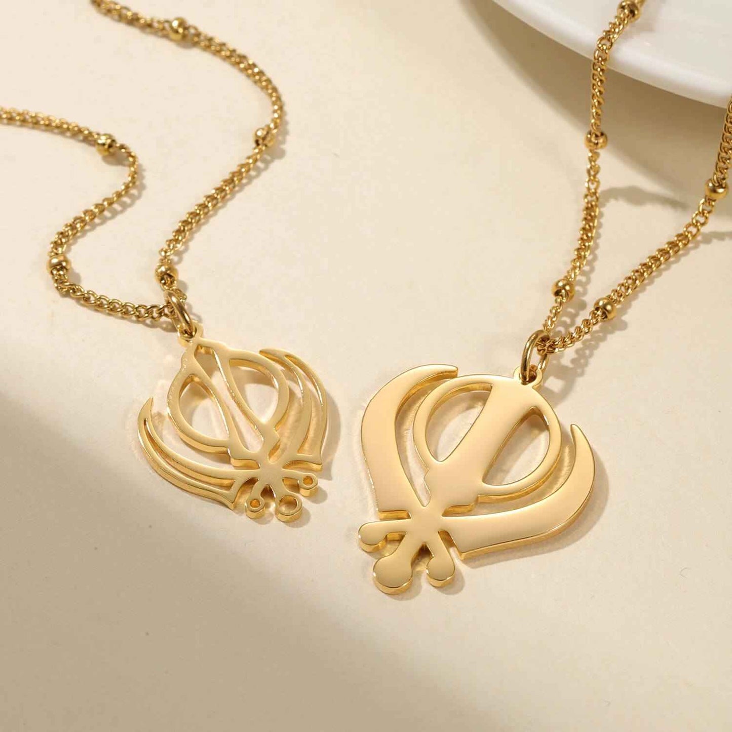 Royal Khanda Necklace for Couples