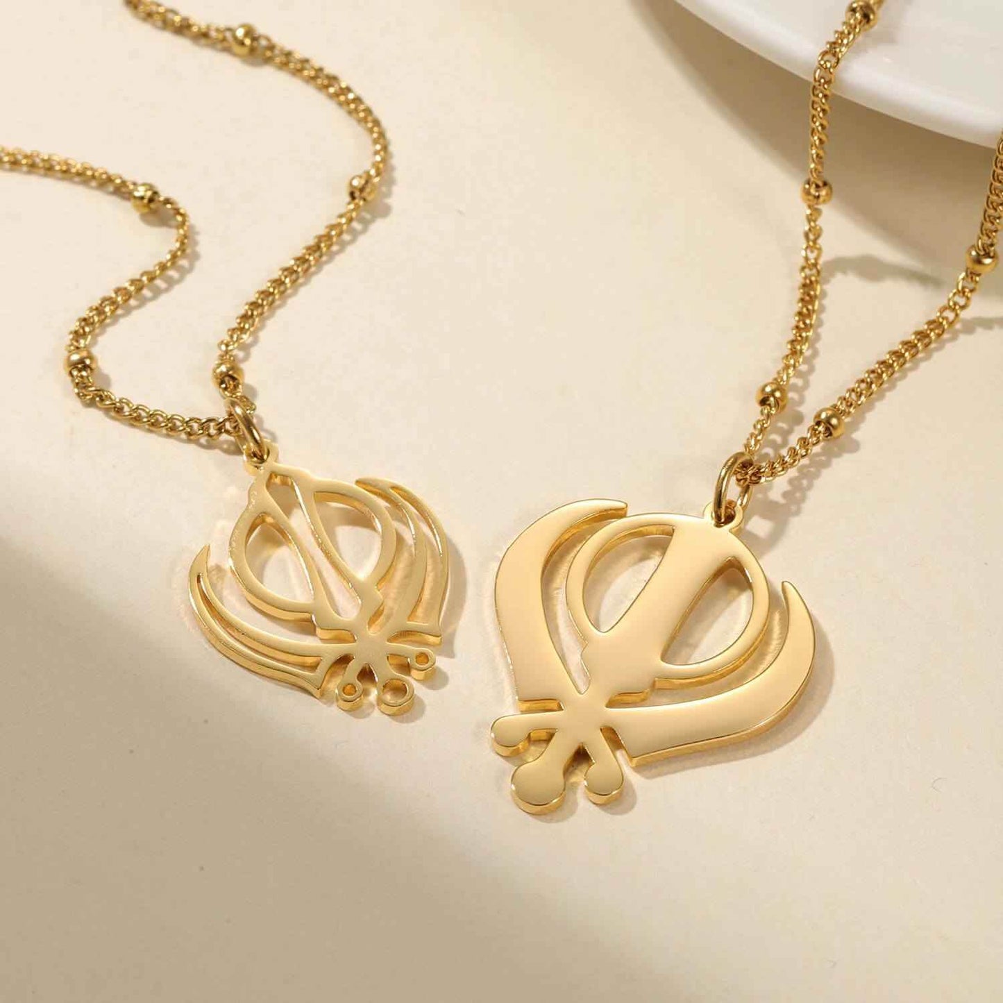 Royal Khanda Necklace for Couples - RIYOVA Jewelry