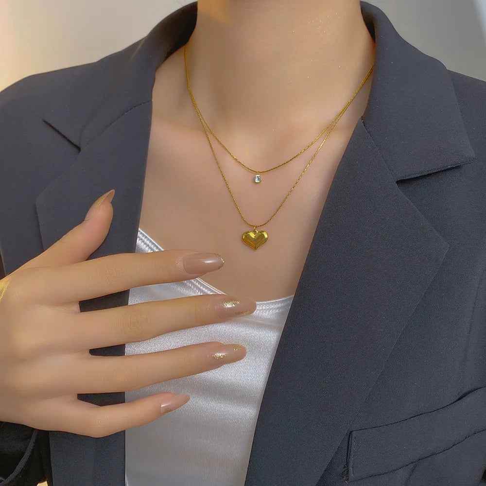 Nova Bliss Heart Necklace - RIYOVA Jewelry