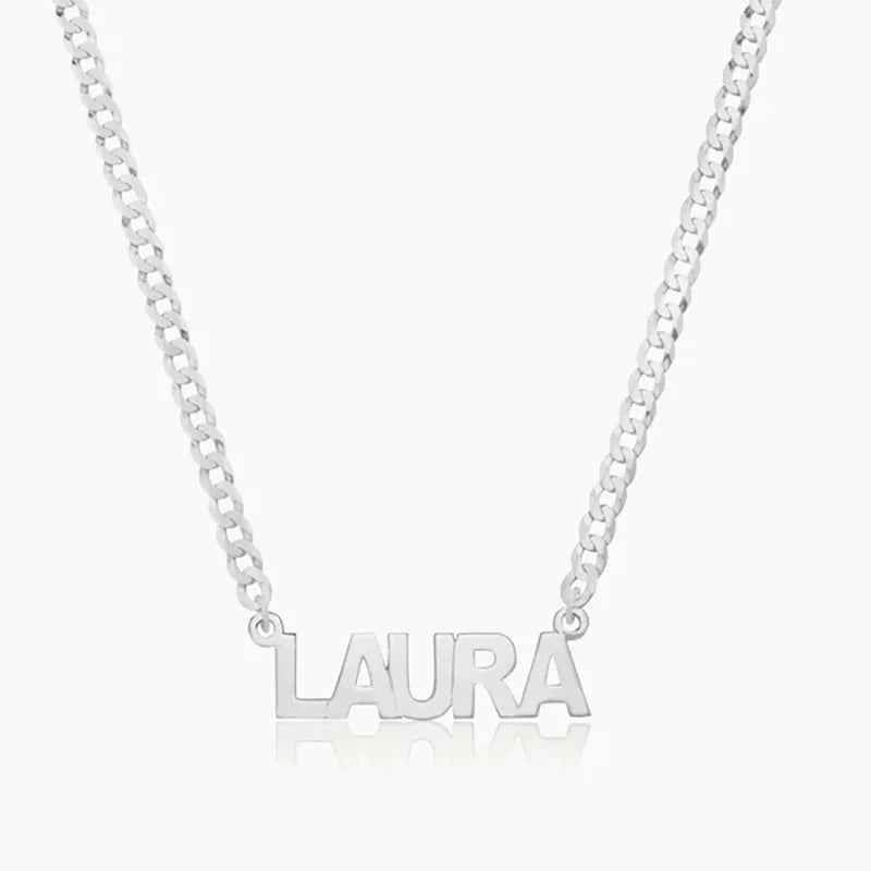 Custom Mini Name Necklace - RIYOVA Jewelry