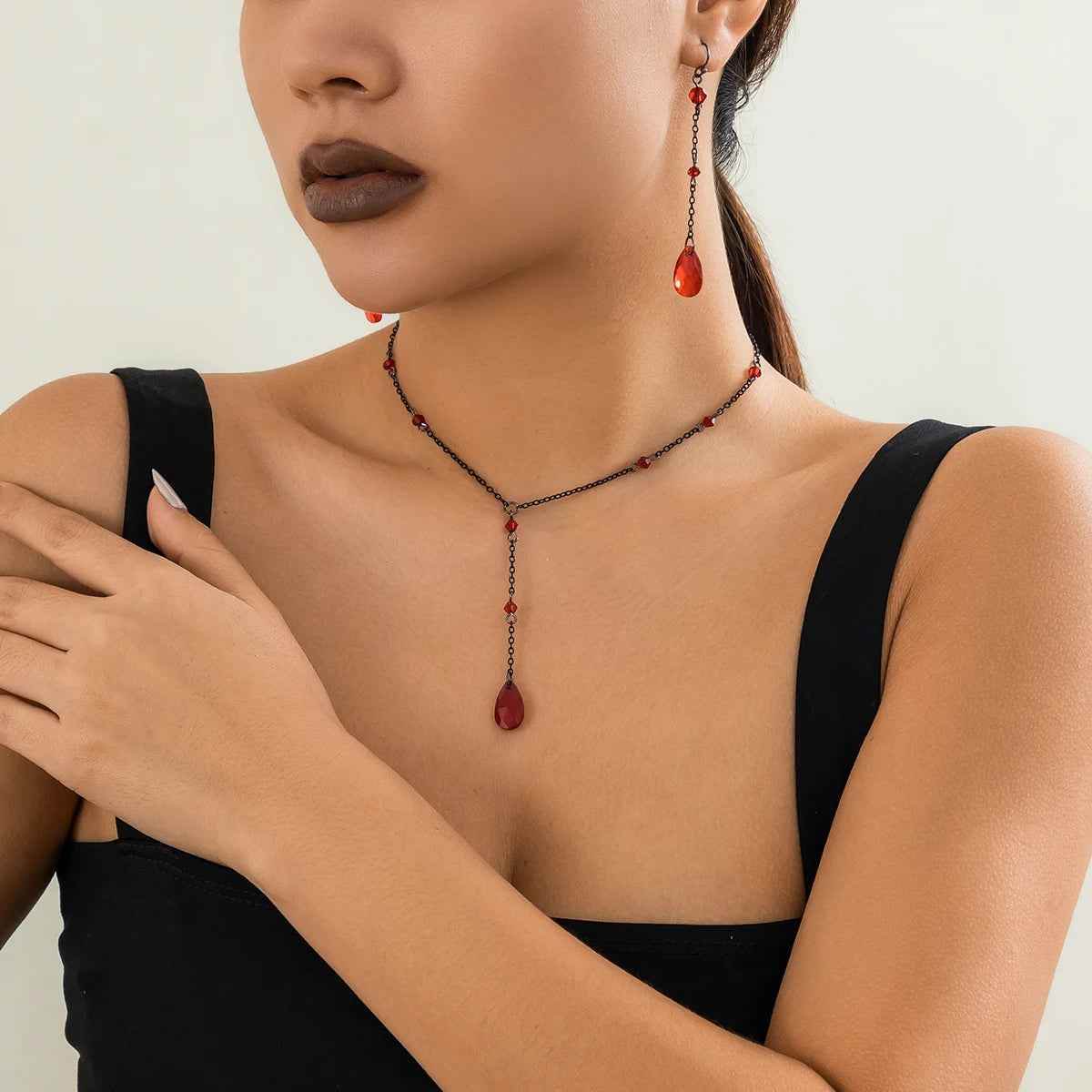 Gotham Jewelry Set - Black Edition - RIYOVA Jewelry