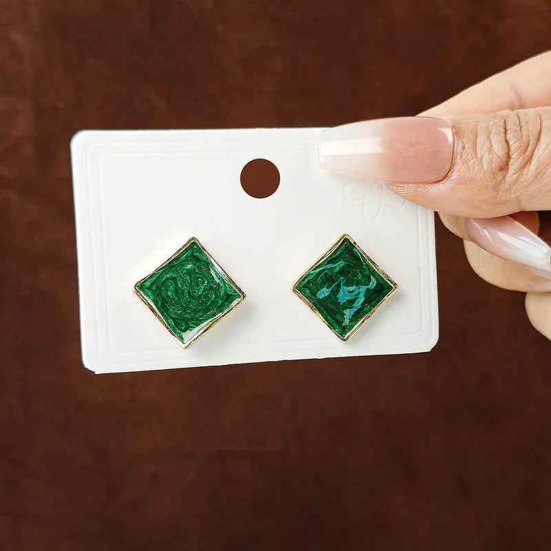 Vintage Malachite Earrings - RIYOVA Jewelry