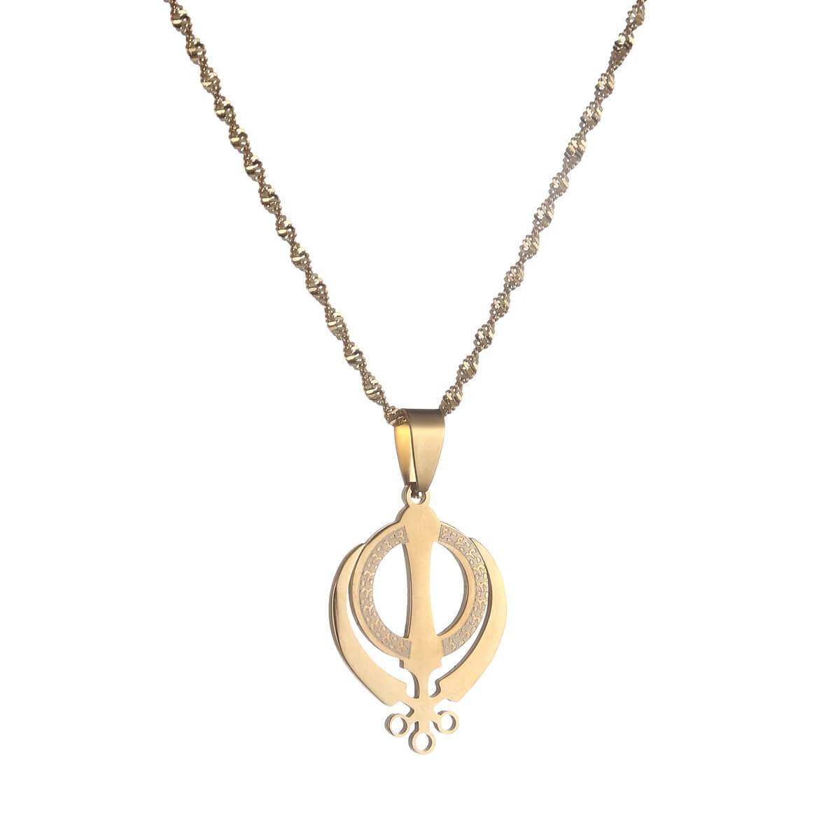 Khanda Faith Necklace - RIYOVA Jewelry